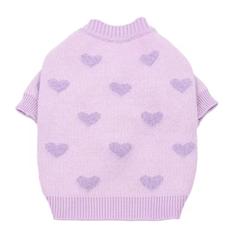Purr-fectly Cozy Lavender Knit Cardigan