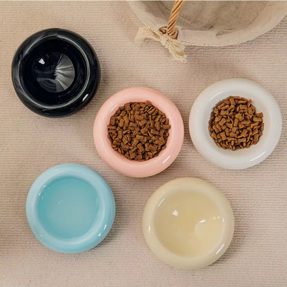 Ceramic Anti-Tumble Cat Bowl
