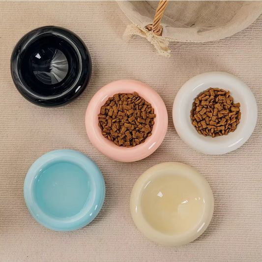 Ceramic Anti-Tumble Cat Bowl