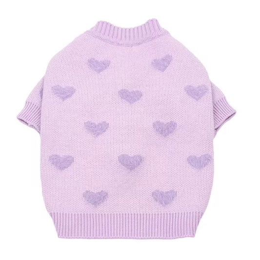 Purr-fectly Cozy Lavender Knit Cardigan