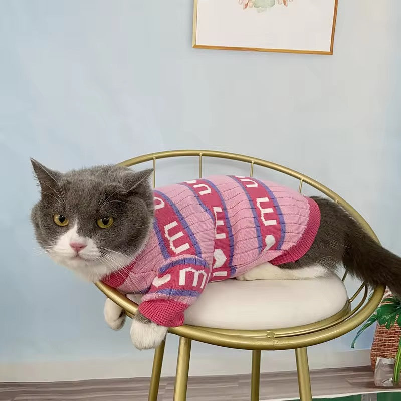 Pink Meow Cardigan