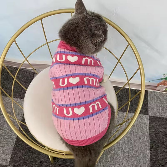 Pink Meow Cardigan