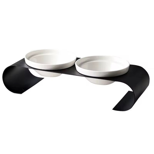 Ergonomic Cat Feeding Station